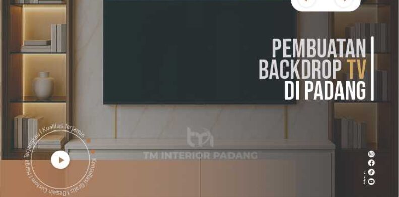 Pembuatan Backdrop TV Padang