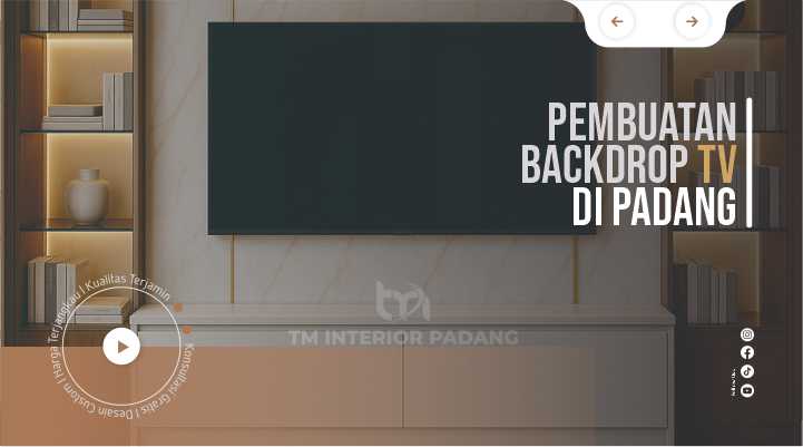 Pembuatan Backdrop TV Padang